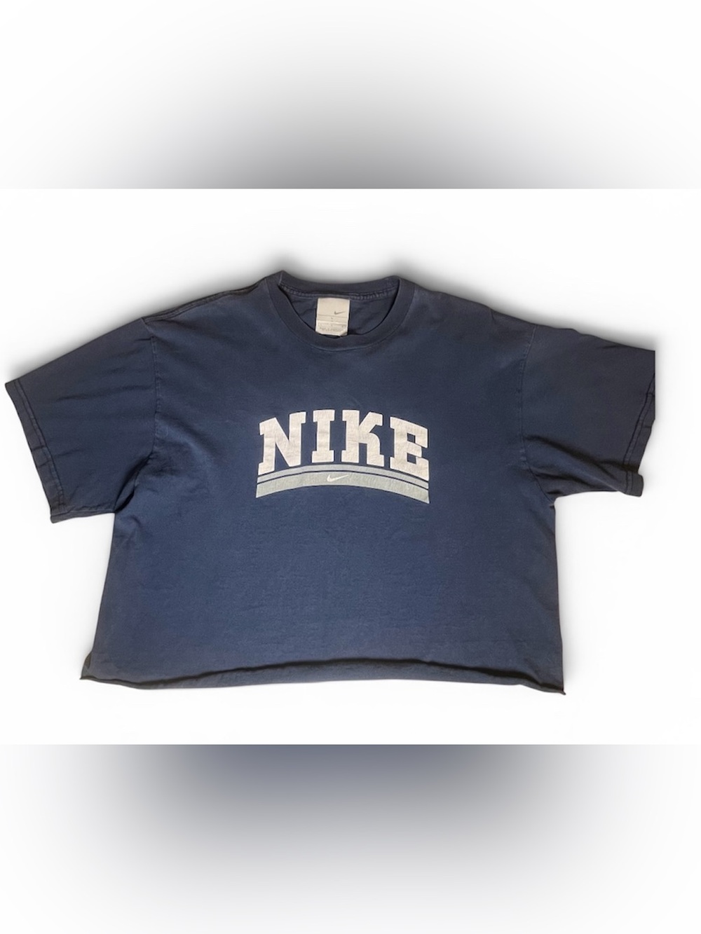 Nike Navy Blue Crop Top (L)